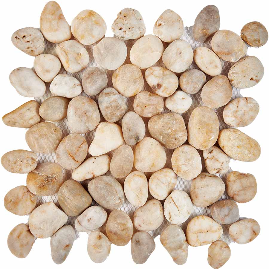 Мозаика из гальки Bianco Natura stone